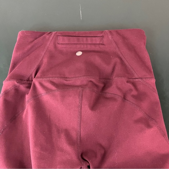 Yogalicious Lux Leggings Womens XS Ankle Length Active Wear Pants Maroon (657) - Picture 9 of 11